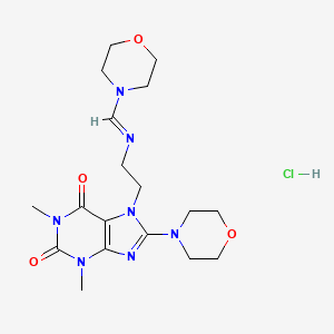 1,3-dimethyl-8-(4-morpholinyl)-7-{2-[(4-morpholinylmethylene)amino]ethyl}-3,7-dihydro-1H-purine-2,6-dione hydrochloride