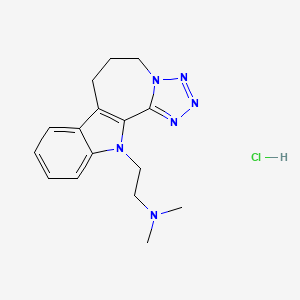 [2-(6,7-dihydrotetrazolo[1',5':1,2]azepino[3,4-b]indol-12(5H)-yl)ethyl]dimethylamine hydrochloride