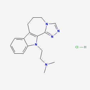 N,N-dimethyl-2-(3,4,6,17-tetrazatetracyclo[8.7.0.02,6.011,16]heptadeca-1(10),2,4,11,13,15-hexaen-17-yl)ethanamine;hydrochloride