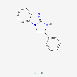 molecular formula C15H12ClN3 B4160068 2-phenyl-1H-imidazo[1,2-a]benzimidazole hydrochloride 