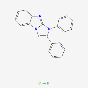 molecular formula C21H16ClN3 B4160074 1,2-diphenyl-1H-imidazo[1,2-a]benzimidazole hydrochloride 