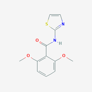 molecular formula C12H12N2O3S B416009 2,6-dimethoxy-N-(1,3-thiazol-2-yl)benzamide 