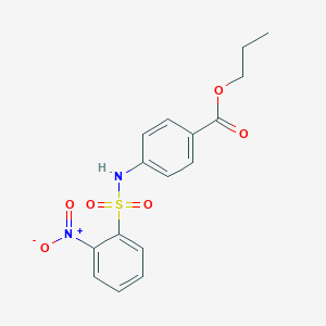 Propyl 4-{[(2-nitrophenyl)sulfonyl]amino}benzoate
