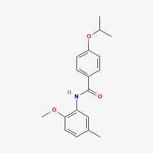 4-isopropoxy-N-(2-methoxy-5-methylphenyl)benzamide