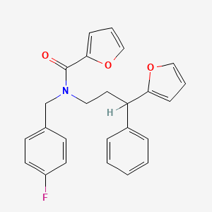 N-(4-fluorobenzyl)-N-[3-(2-furyl)-3-phenylpropyl]-2-furamide