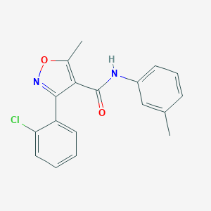 3-(2-chlorophenyl)-5-methyl-N-(3-methylphenyl)-4-isoxazolecarboxamide