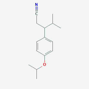 3-(4-isopropoxyphenyl)-4-methylpentanenitrile