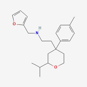 (2-furylmethyl){2-[2-isopropyl-4-(4-methylphenyl)tetrahydro-2H-pyran-4-yl]ethyl}amine