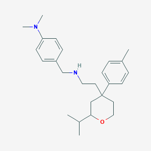 4-[({2-[2-isopropyl-4-(4-methylphenyl)tetrahydro-2H-pyran-4-yl]ethyl}amino)methyl]-N,N-dimethylaniline