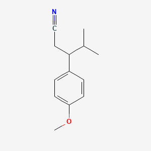 3-(4-methoxyphenyl)-4-methylpentanenitrile