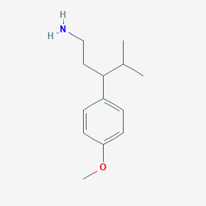 molecular formula C13H21NO B4160357 3-(4-methoxyphenyl)-4-methyl-1-pentanamine 