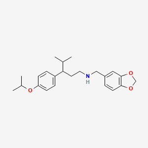 (1,3-benzodioxol-5-ylmethyl)[3-(4-isopropoxyphenyl)-4-methylpentyl]amine