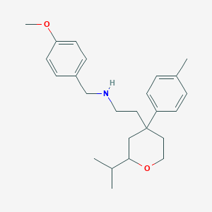 2-[2-isopropyl-4-(4-methylphenyl)tetrahydro-2H-pyran-4-yl]-N-(4-methoxybenzyl)ethanamine