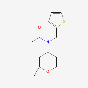 N-(2,2-dimethyltetrahydro-2H-pyran-4-yl)-N-(2-thienylmethyl)acetamide