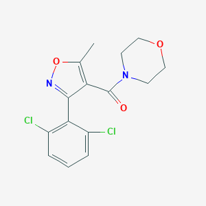 molecular formula C15H14Cl2N2O3 B416040 [3-(2,6-Dichloro-phenyl)-5-methyl-isoxazol-4-yl]-morpholin-4-yl-methanone 