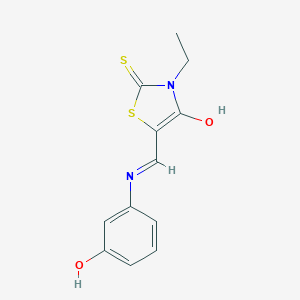 3-Ethyl-5-[(3-hydroxyanilino)methylene]-2-thioxo-1,3-thiazolidin-4-one