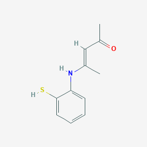 molecular formula C11H13NOS B416051 2-Pentanone, 4-(2-mercaptophenyl)imino- 