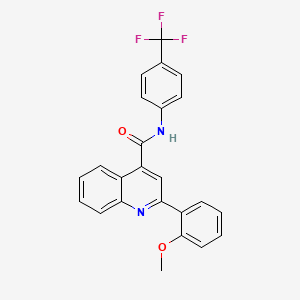 2-(2-methoxyphenyl)-N-[4-(trifluoromethyl)phenyl]-4-quinolinecarboxamide