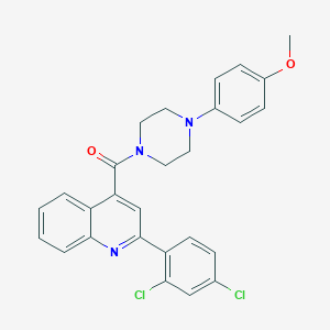 2-(2,4-dichlorophenyl)-4-{[4-(4-methoxyphenyl)-1-piperazinyl]carbonyl}quinoline