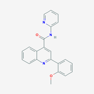 molecular formula C22H17N3O2 B4160565 2-(2-methoxyphenyl)-N-2-pyridinyl-4-quinolinecarboxamide 