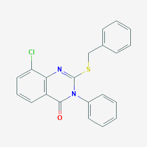 2-(benzylsulfanyl)-8-chloro-3-phenyl-4(3H)-quinazolinone