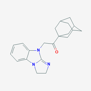 molecular formula C21H25N3O B416058 1-(1-adamantyl)-2-(2,3-dihydro-9H-imidazo[1,2-a]benzimidazol-9-yl)ethanone 
