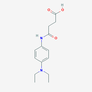 molecular formula C14H20N2O3 B416066 4-[4-(Diethylamino)anilino]-4-oxobutanoic acid 