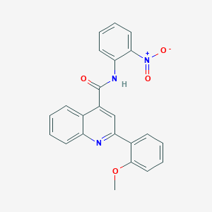 2-(2-methoxyphenyl)-N-(2-nitrophenyl)quinoline-4-carboxamide