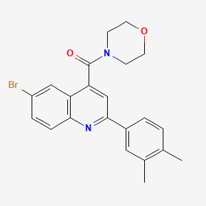 6-bromo-2-(3,4-dimethylphenyl)-4-(4-morpholinylcarbonyl)quinoline