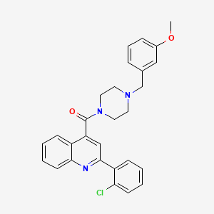 2-(2-chlorophenyl)-4-{[4-(3-methoxybenzyl)-1-piperazinyl]carbonyl}quinoline