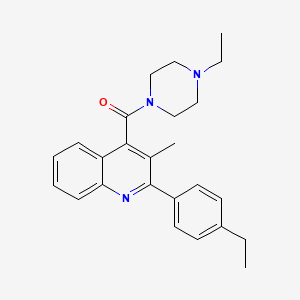 2-(4-ethylphenyl)-4-[(4-ethyl-1-piperazinyl)carbonyl]-3-methylquinoline