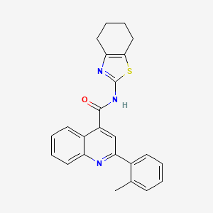 2-(2-methylphenyl)-N-(4,5,6,7-tetrahydro-1,3-benzothiazol-2-yl)-4-quinolinecarboxamide