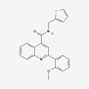 2-(2-methoxyphenyl)-N-(2-thienylmethyl)-4-quinolinecarboxamide