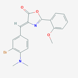 molecular formula C19H17BrN2O3 B416102 4-[3-bromo-4-(dimethylamino)benzylidene]-2-(2-methoxyphenyl)-1,3-oxazol-5(4H)-one 