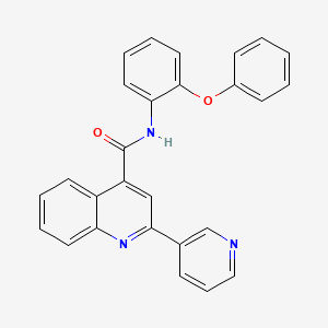 N-(2-phenoxyphenyl)-2-(3-pyridinyl)-4-quinolinecarboxamide