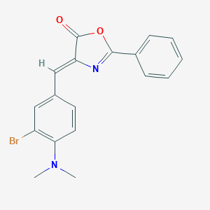 molecular formula C18H15BrN2O2 B416104 4-(3-Bromo-4-dimethylamino-benzylidene)-2-phenyl-4H-oxazol-5-one 