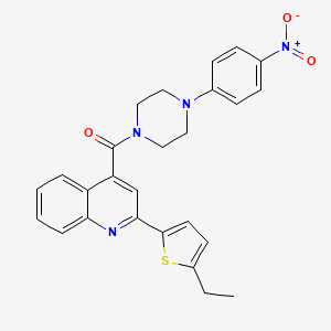 2-(5-ethyl-2-thienyl)-4-{[4-(4-nitrophenyl)-1-piperazinyl]carbonyl}quinoline