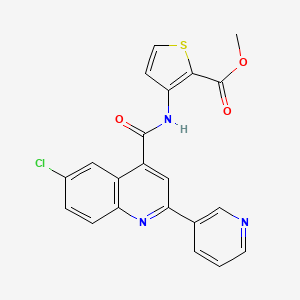 methyl 3-({[6-chloro-2-(3-pyridinyl)-4-quinolinyl]carbonyl}amino)-2-thiophenecarboxylate