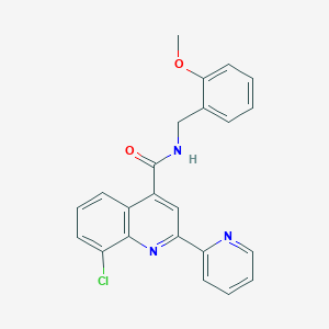 8-chloro-N-(2-methoxybenzyl)-2-(2-pyridinyl)-4-quinolinecarboxamide