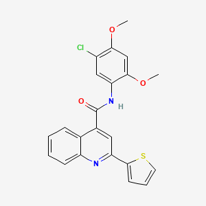 N-(5-chloro-2,4-dimethoxyphenyl)-2-(2-thienyl)-4-quinolinecarboxamide