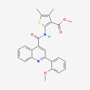 METHYL 2-[2-(2-METHOXYPHENYL)QUINOLINE-4-AMIDO]-4,5-DIMETHYLTHIOPHENE-3-CARBOXYLATE