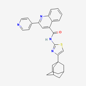 N-[4-(1-adamantyl)-1,3-thiazol-2-yl]-2-(4-pyridinyl)-4-quinolinecarboxamide