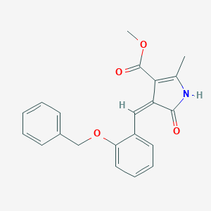 molecular formula C21H19NO4 B416124 methyl 4-[2-(benzyloxy)benzylidene]-2-methyl-5-oxo-4,5-dihydro-1H-pyrrole-3-carboxylate 