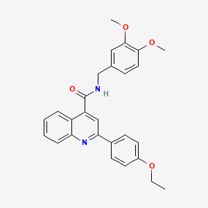 N-(3,4-dimethoxybenzyl)-2-(4-ethoxyphenyl)-4-quinolinecarboxamide