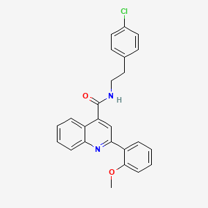 N-[2-(4-chlorophenyl)ethyl]-2-(2-methoxyphenyl)-4-quinolinecarboxamide