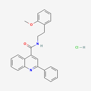 N-[2-(2-methoxyphenyl)ethyl]-2-phenyl-4-quinolinecarboxamide hydrochloride