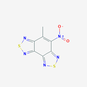 molecular formula C7H3N5O2S2 B416127 4-Nitro-5-methyl[1,2,5]thiadiazolo[3,4-e][2,1,3]benzothiadiazole CAS No. 331957-87-0
