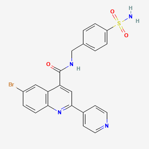 N-[4-(aminosulfonyl)benzyl]-6-bromo-2-(4-pyridinyl)-4-quinolinecarboxamide