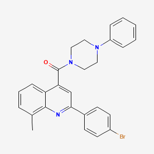 2-(4-bromophenyl)-8-methyl-4-[(4-phenyl-1-piperazinyl)carbonyl]quinoline