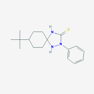 molecular formula C17H25N3S B416131 8-Tert-butyl-2-phenyl-1,2,4-triazaspiro[4.5]decane-3-thione 